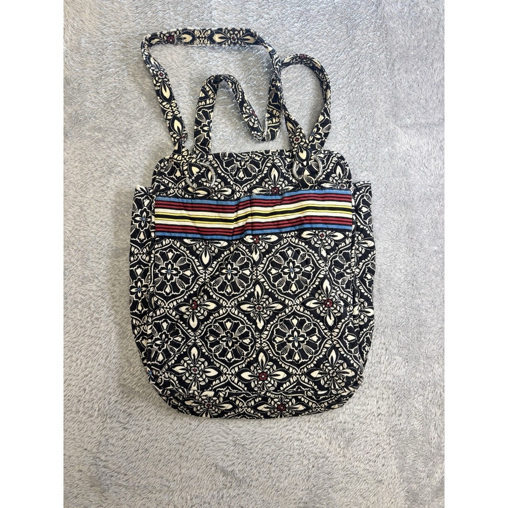Vera Bradley Emma Small Drawstring Purse Bag Satchel Pattern Barcelona